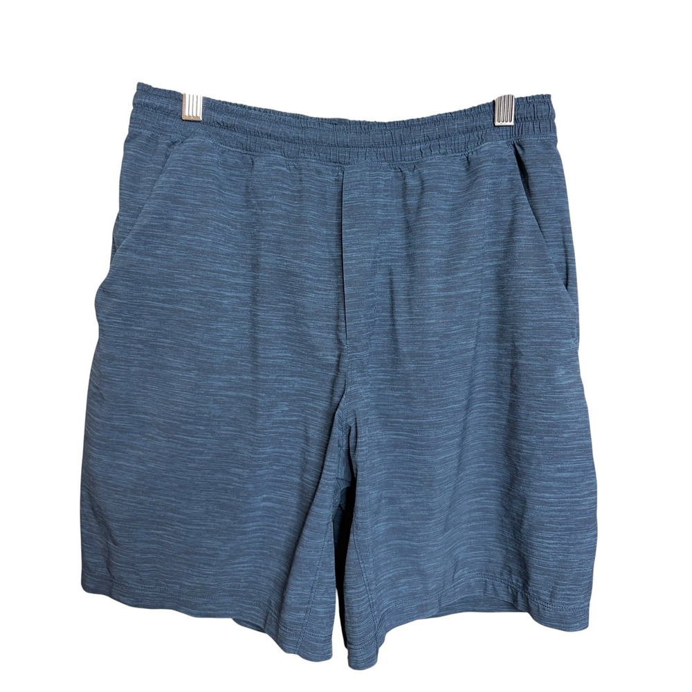 Lululemon Pace Breaker Lined Shorts 7" Men's M Heathered Navy Athletic Gym